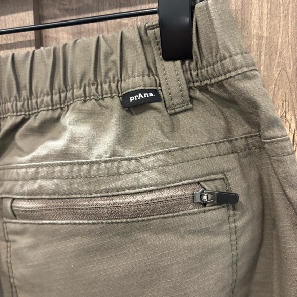 Prana Women’s Pants Cargo Ripstop Elastic Waist Green - Picture 5 of 9